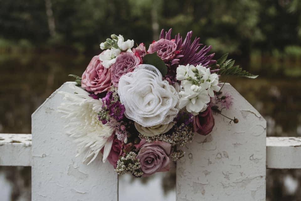 Bridal bouquet closeup