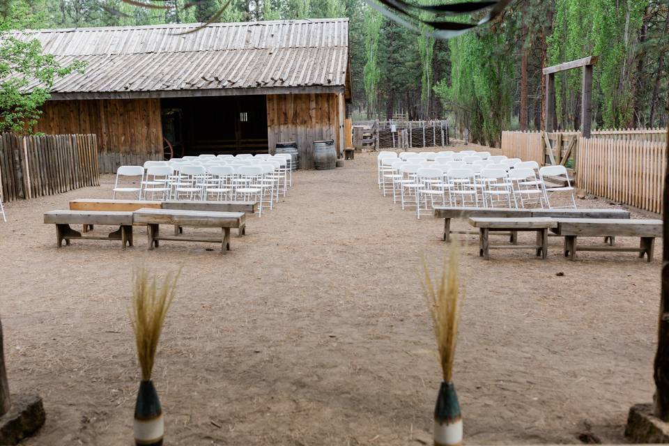 Miller Ranch Ceremony Setting