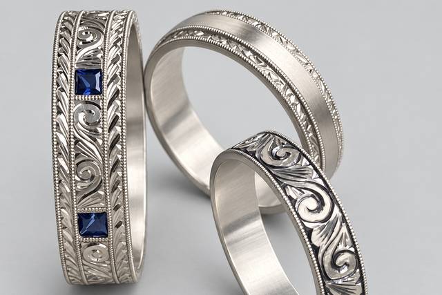 Vintage men's wedding rings