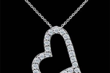 0.22CT Diamond 14K White Gold Cross Pendant Necklacehttp://www.orospot.com/product/p1068wpp/0-22ct-diamond-14k-white-gold-cross-pendant-necklace.aspxSKU: P1068WPP $389.00The cross is one of the symbols, used by many religions, such as Christianity. In the end, the cross is the ultimate demonstration of God’s power. This 14k white gold sideways cross charm contains eleven round brilliant diamonds that are securely set in tiny shared prongs. The diamonds are G-SI1 quality, .22cttw. Cross is attached to the 14k white gold chain (length 16 or 18 inch) and is 15 mm tall and 11 mm wide (6/10 x 4/10inch).