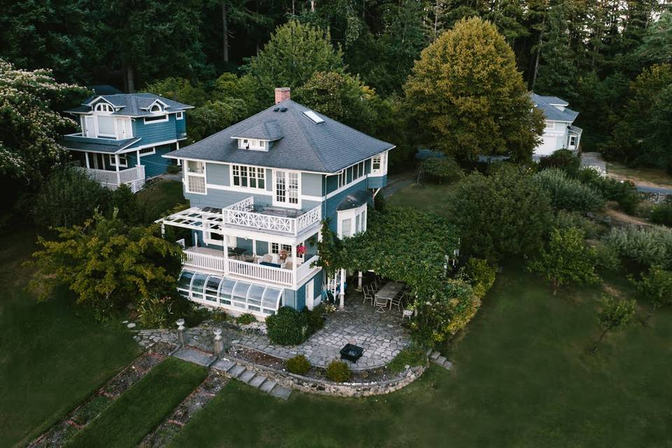 Main house from above