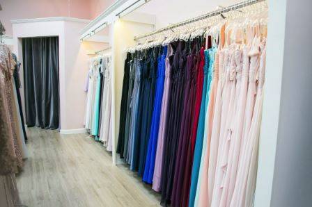 Bridesmaid dresses in-store