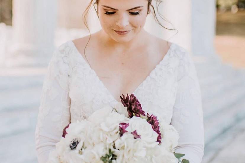 Classic low updo