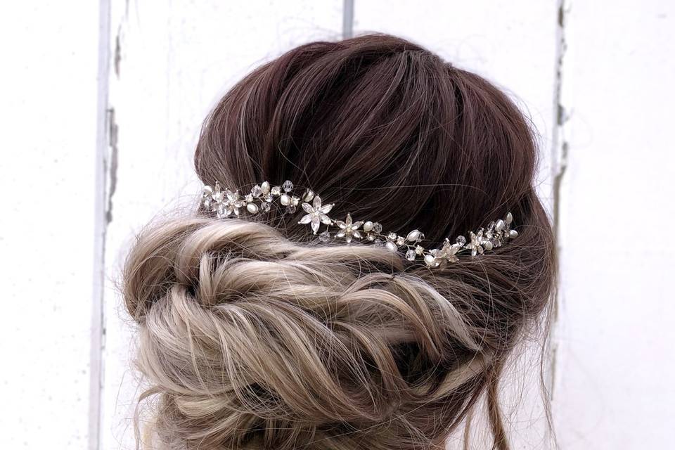 Tousled updo