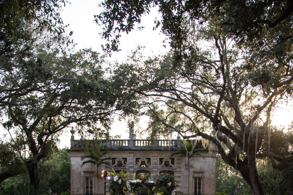 Wedding ceremony area