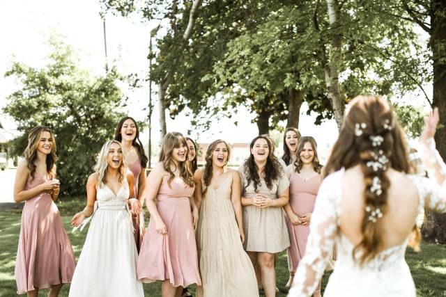 Bridesmaids first look