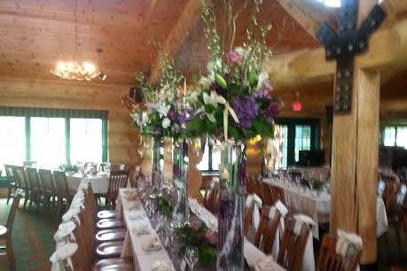 Long table for guests