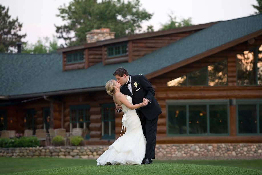 The bride and groom