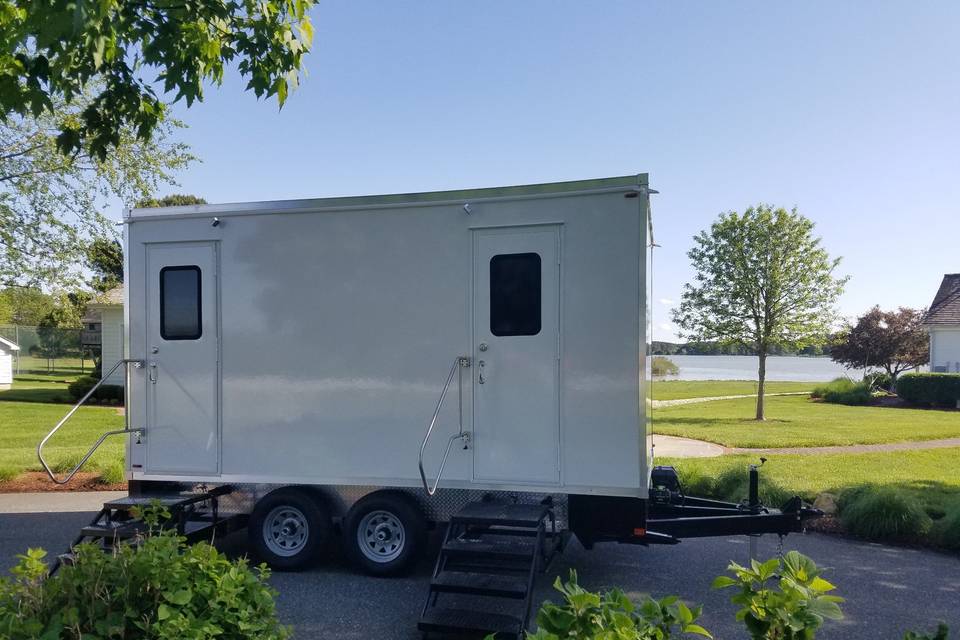 Trailer for outdoor wedding receptions