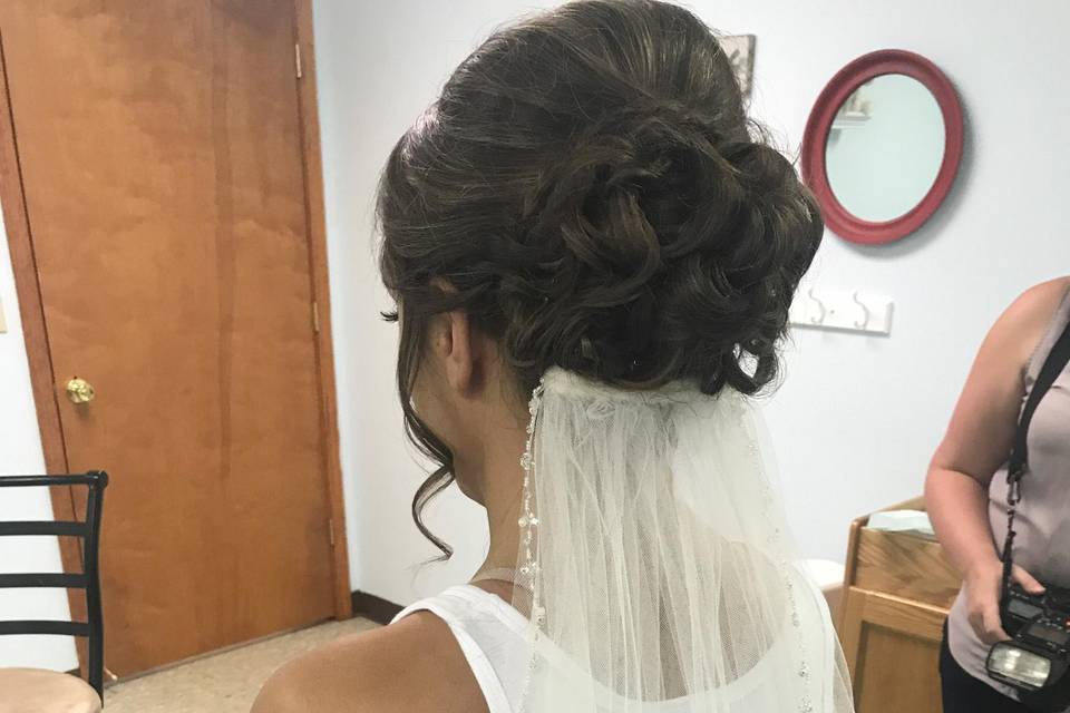 Classic bridal updo