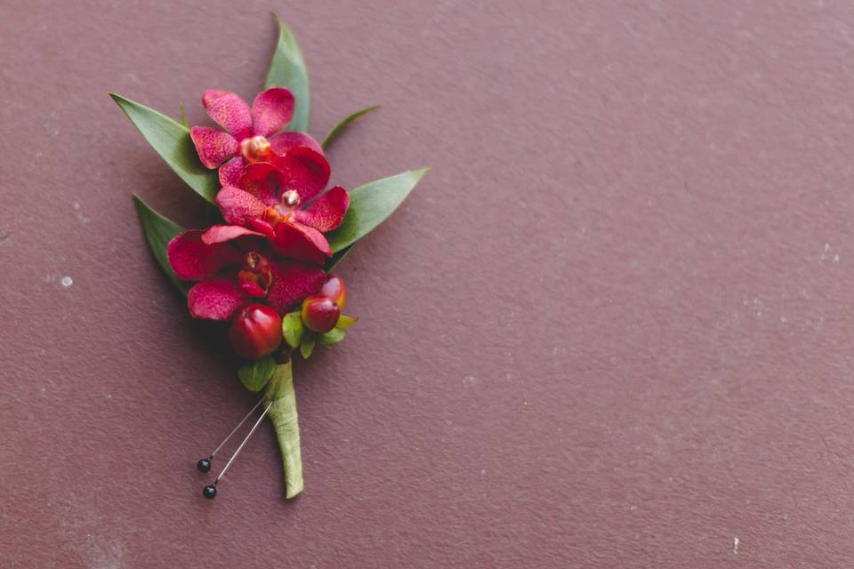 Orchid boutonnière