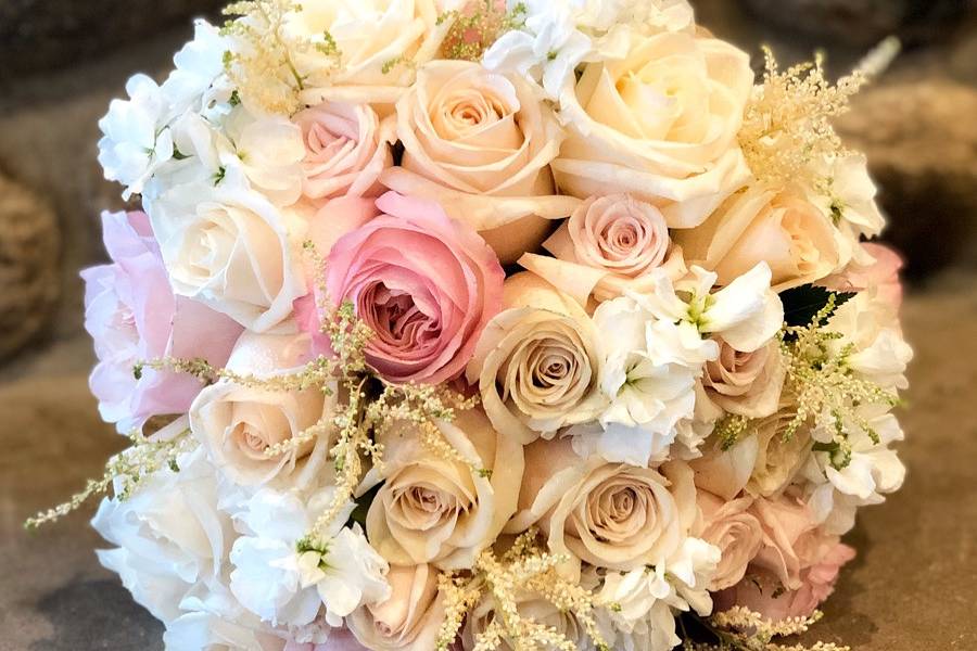 Bridal bouquet with roses