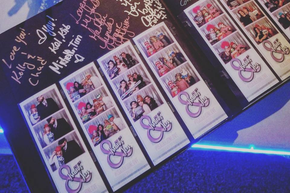 Photo booth rental scrapbook