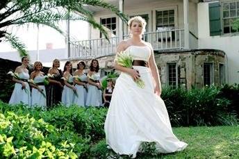 Bride and bridesmaids