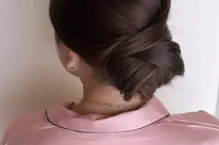Sleek low bun