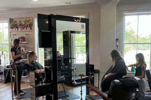 In the salon