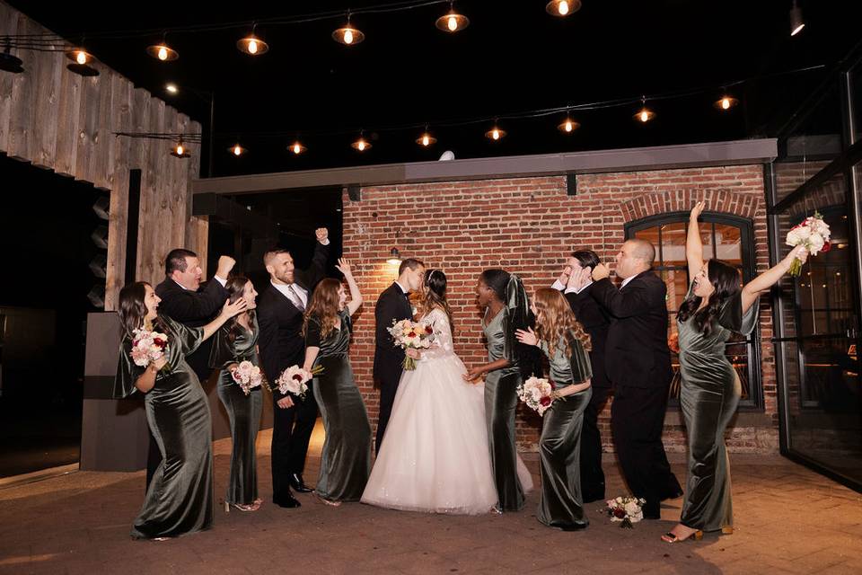 Wedding Party in the Courtyard