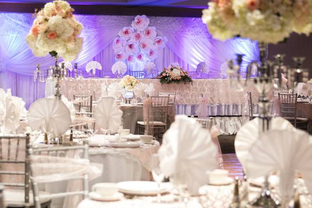 Reception hall setup