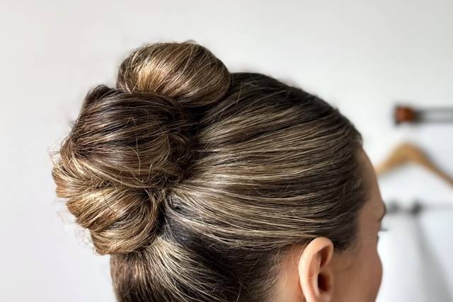 Sleek Bridal modern updo