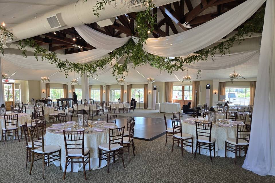 Ceiling Draping, Backdrops