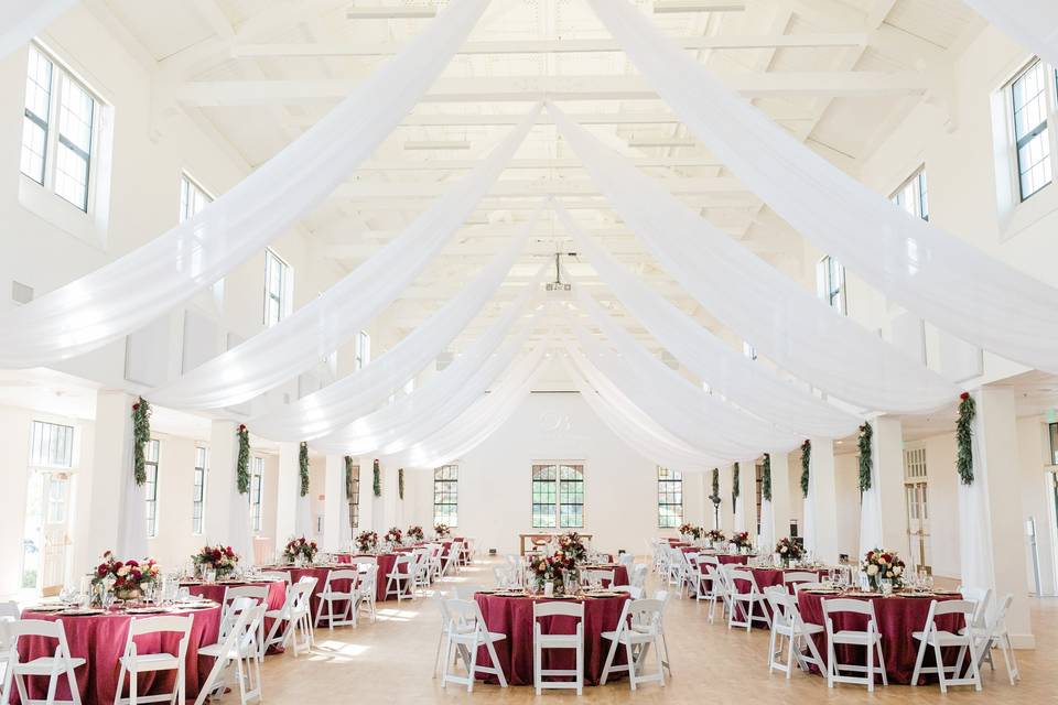 Ceiling Draping, Backdrops
