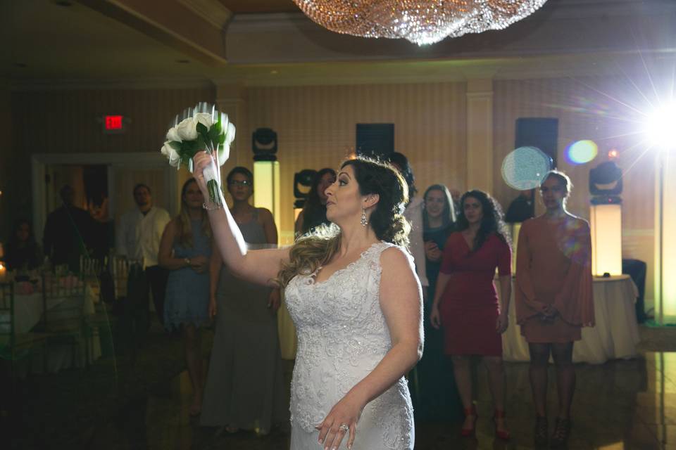 Bouquet toss