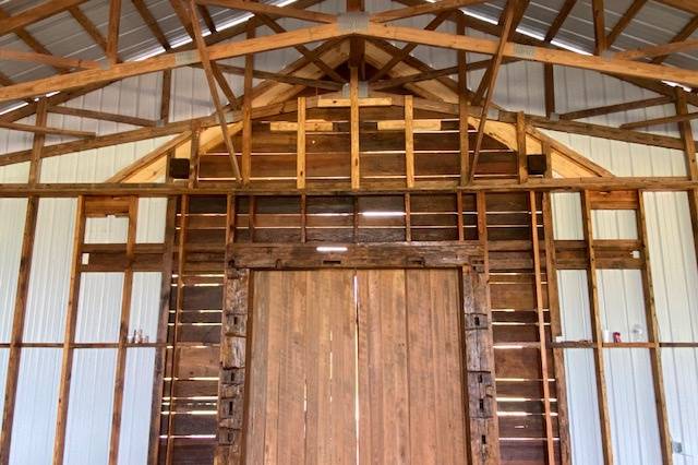 Three crosses over barndoors