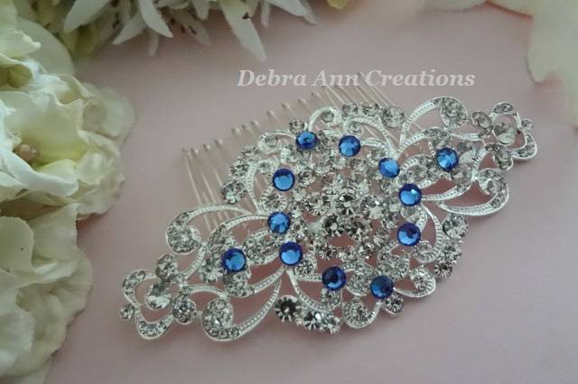 Sapphire Hair Comb