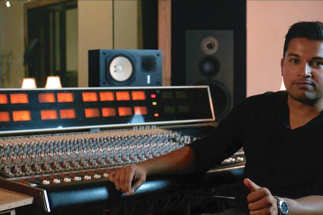 In the studio
