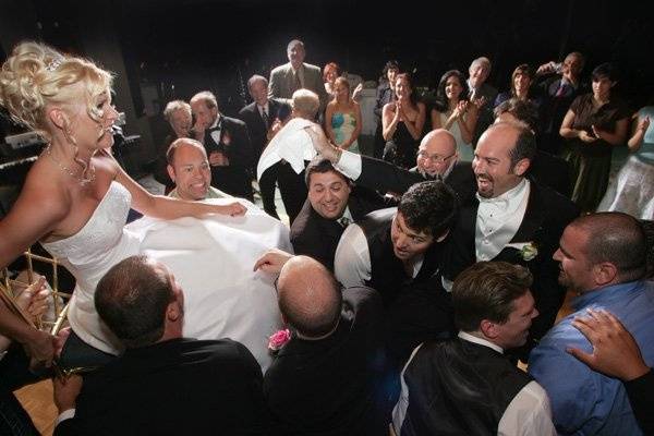 Lifting the bride