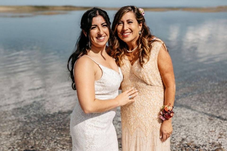 Bride and Mom