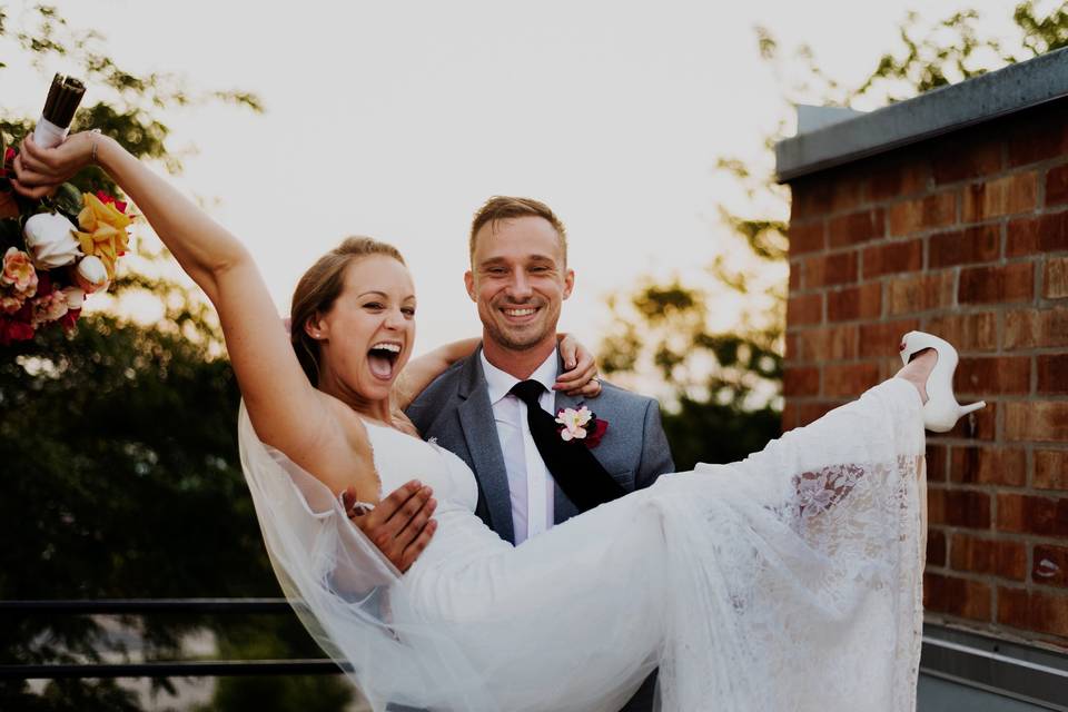 Highland Park Rooftop Wedding