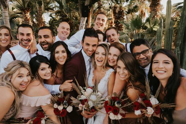Tropical Bridal Party
