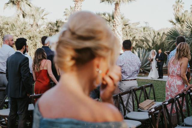 Bride down the aisle