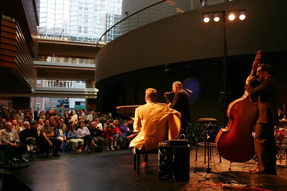 The Pete Smyser Quartet (jazz) performing at The Kimmel Center in Philadelphia.