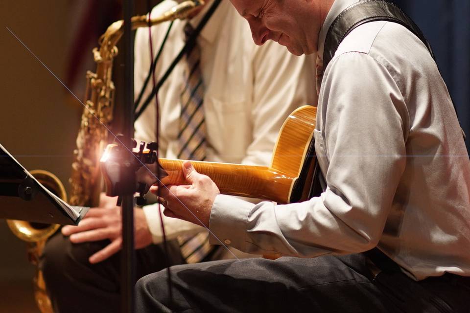 Live concert performance by Pete Smyser (guitar) & Ted Lis (sax)