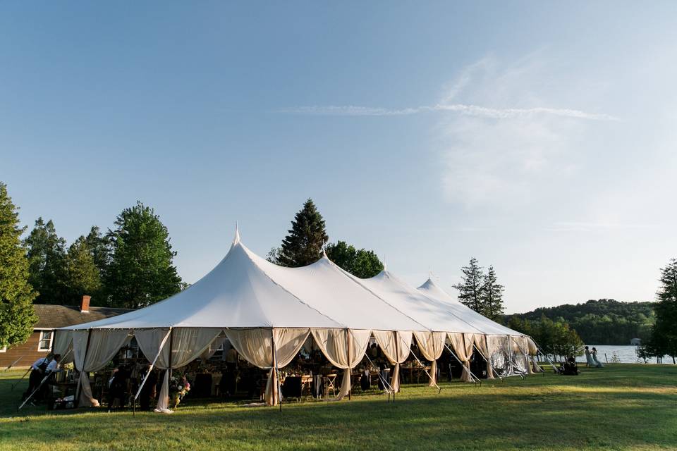 Sailcloth Tent with Draping