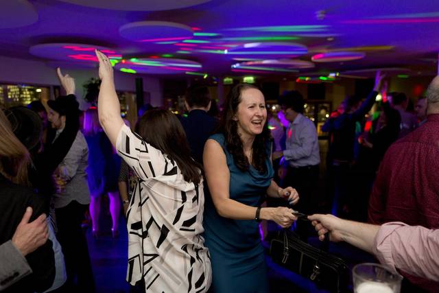 Guests dancing