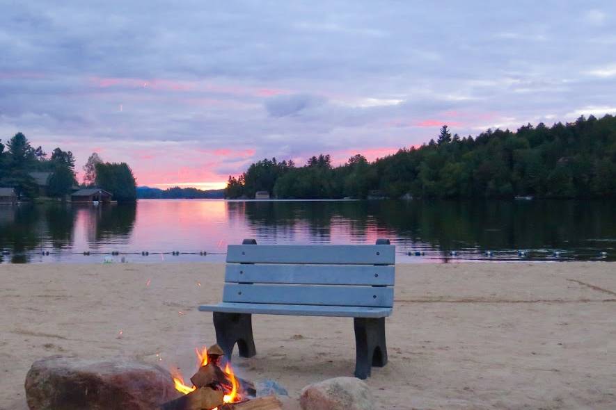 Fire on the beach