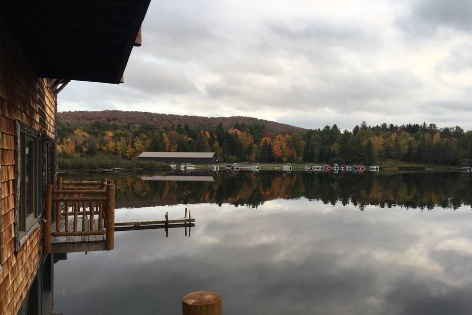 Saranac Suite over the water