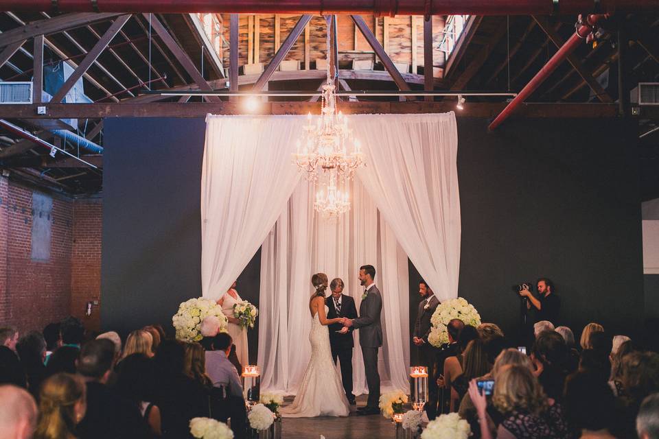 Indoor wedding ceremony