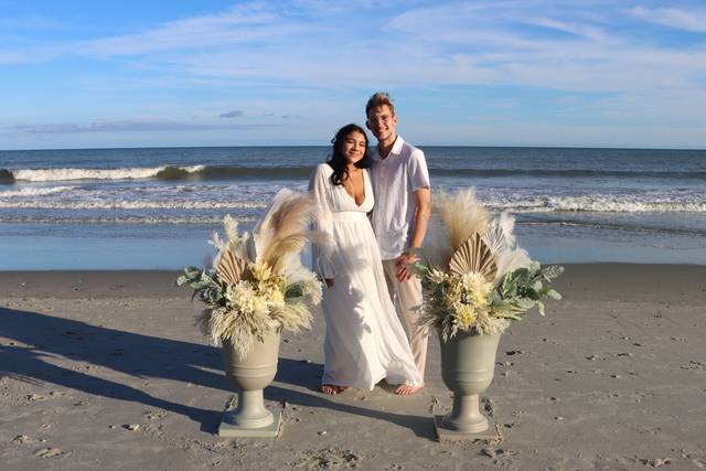 A Beach Wedding Ceremony