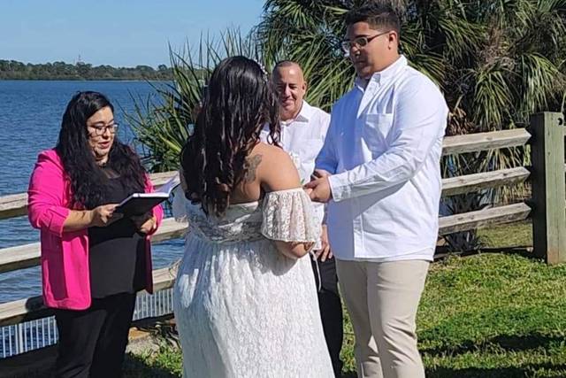 Maria Performing a wedding