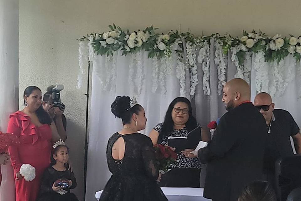 Maria Performing a Wedding