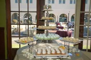 Wedding Cake and Cupcake Tower at Limoneira Ranch Santa Paula, CA