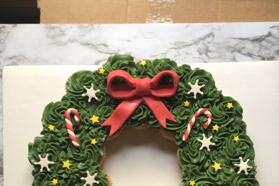 Cupcake Wreath