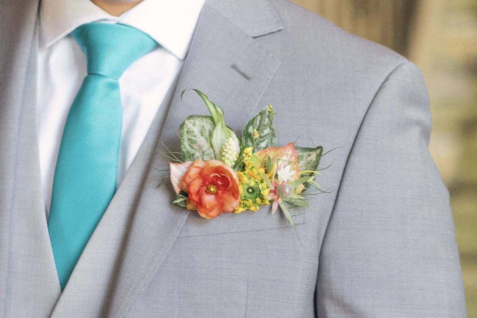 Tropical Pocket Square