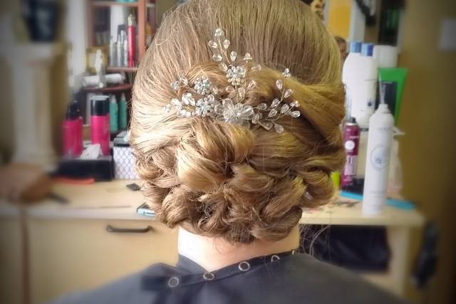 Bridal hair updo