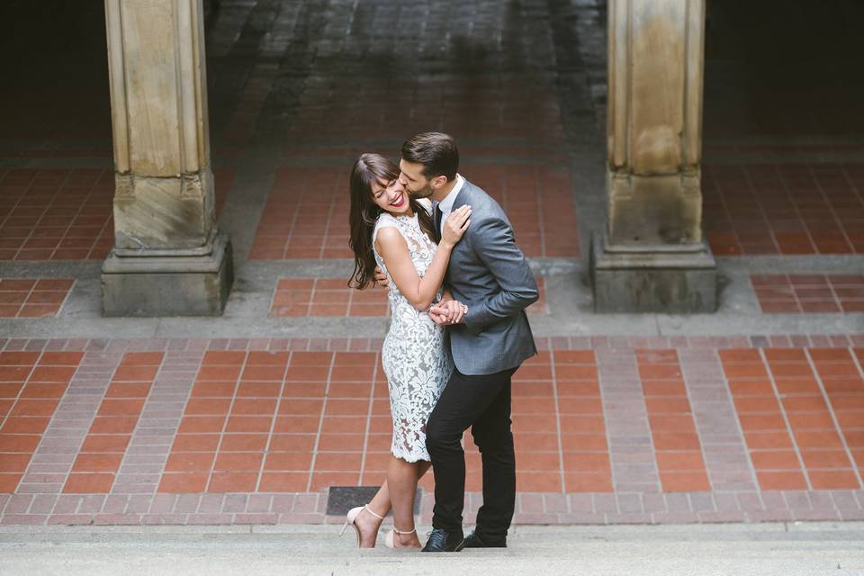 Central park engagement shoot