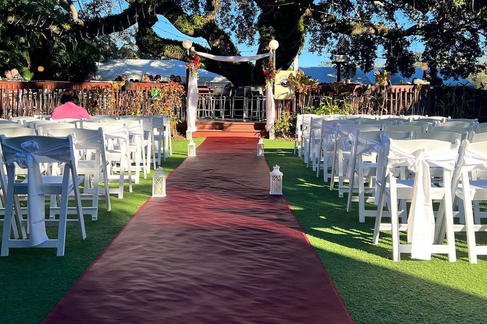 Ceremony setup